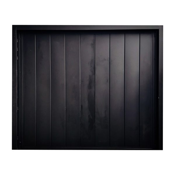 Portón Levadizo de Chapa Nº 18, Modelo Bastonado Vertical