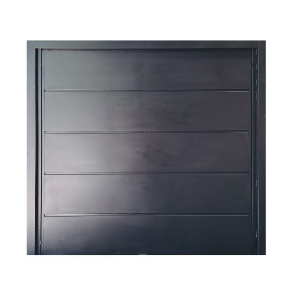 Portón Levadizo de Chapa Nº 18, Modelo con Buñas Ciego