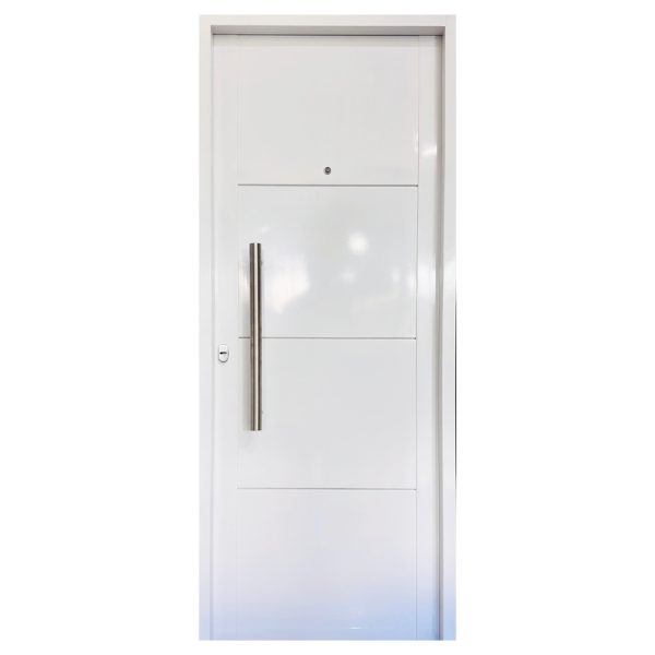 Puerta Doble Chapa Nº 18, Modelo 3 Buñas Fina